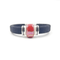 Black Cork Red Porcelain Bracelet